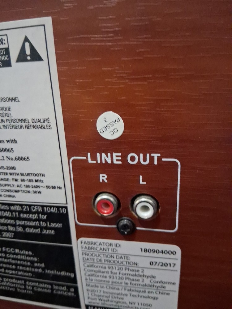 Interactive Technologies Record Player, Compact Disc, Radio and Cassette Player