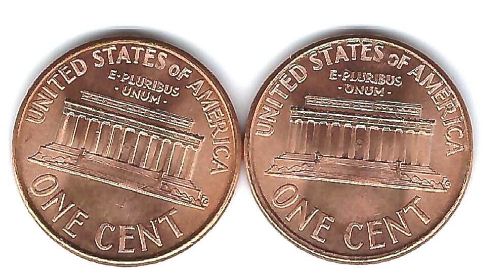 1994 P & D Uncirculated Two Lincoln cent coins!