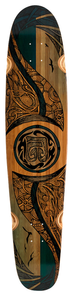 Mirrored Sea Double Kick (Complete Longboard)
