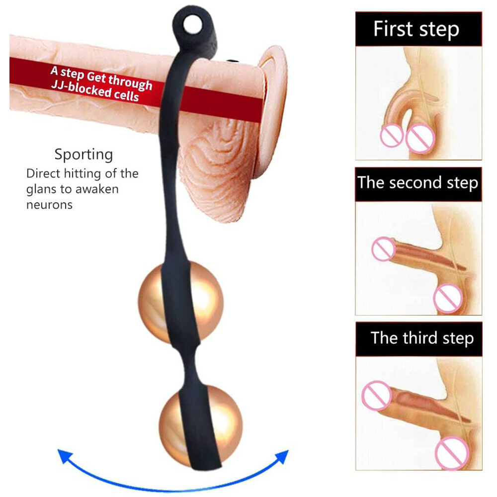 6PCS/Set Ball Trainer Weight Hanger Stretcher Penis Extender Exercise, 3 Loop