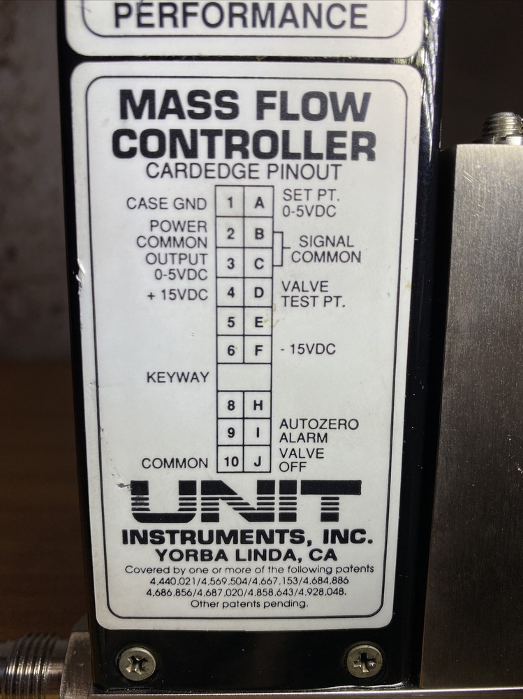 Unit UFC-1100A Mass Flow Controller MFC, N2, 5 SLM E1
