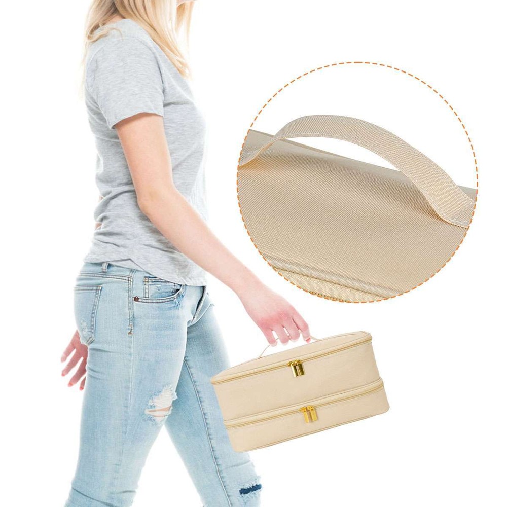 2 Layer Travel Carrying Case for Shark Flexstyle/Dyson Airwrap Styler Storage