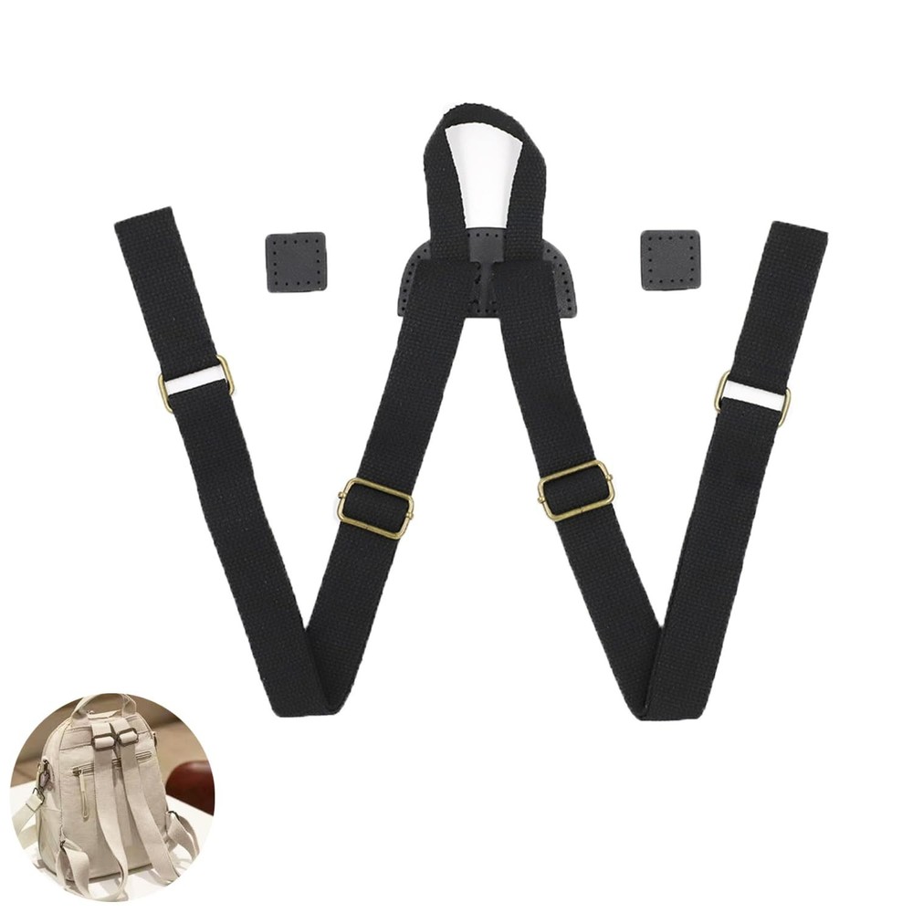 Backpack Straps Replacement Adjustable Canvas Shoulder Strap Sewing Mount Bel...
