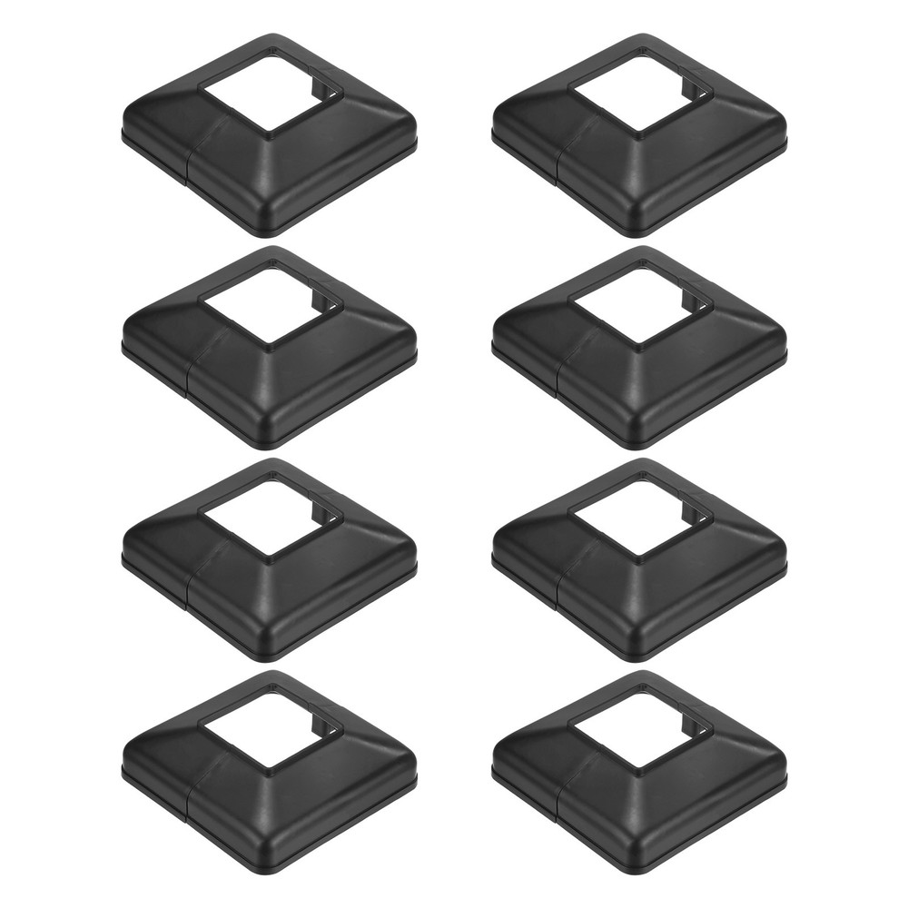 8-Pack Post Base Cover, Internal 2"x 2" PVC Post Skirt Split Type for Railing