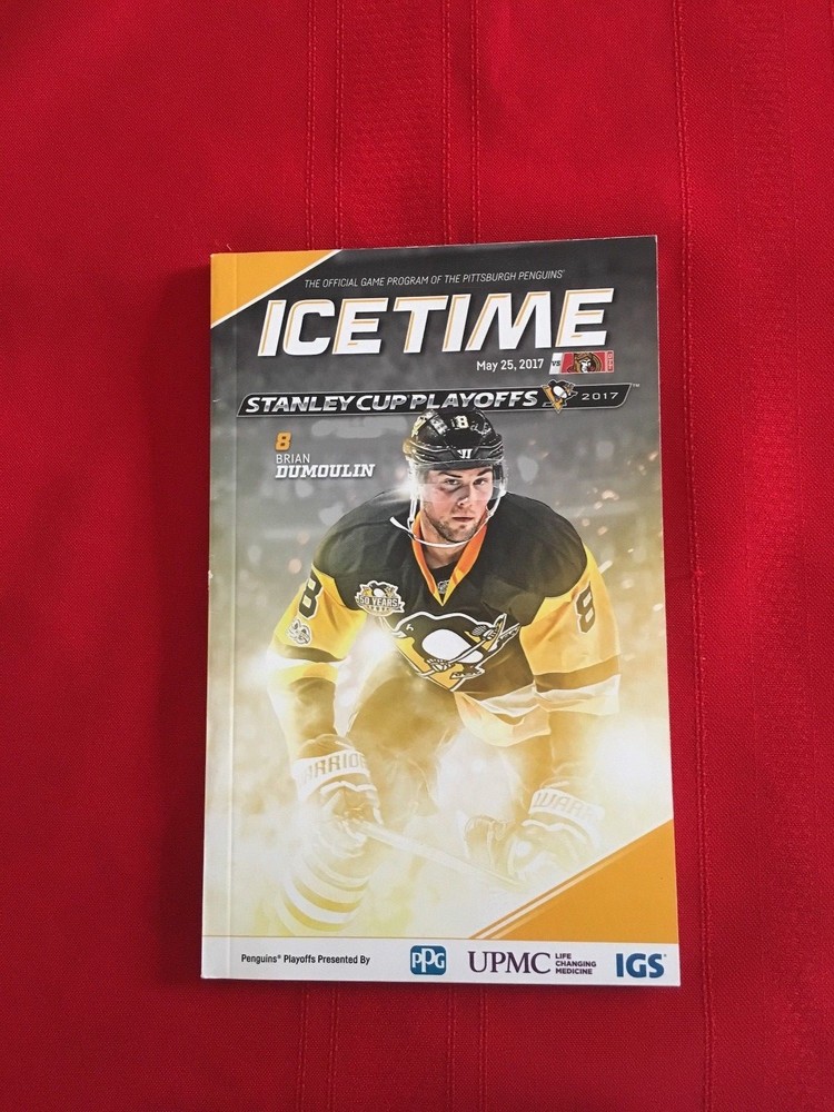2017 NHL Pittsburgh Penguins Stanley Cup playoffs programs lot / ECF / Senators