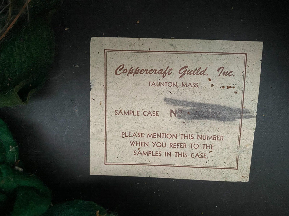 Vintage Coppercraft Guild Salesman Suitcase