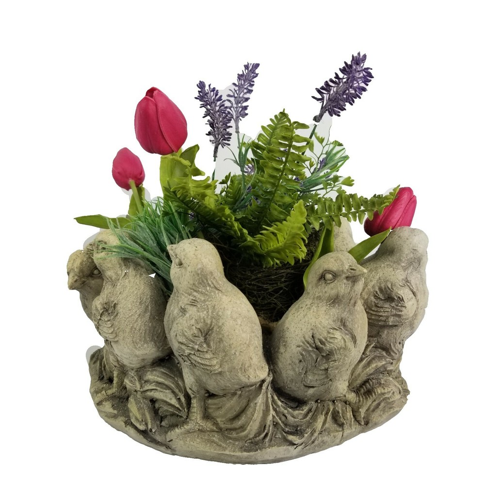 Chicks in a Circle Garden Flower Pot Planter