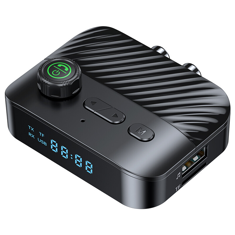 Bluetooth 5.4 Transmitter Receiver 4 IN 1 Wireless Audio 3.5mm Jack Aux Adapter