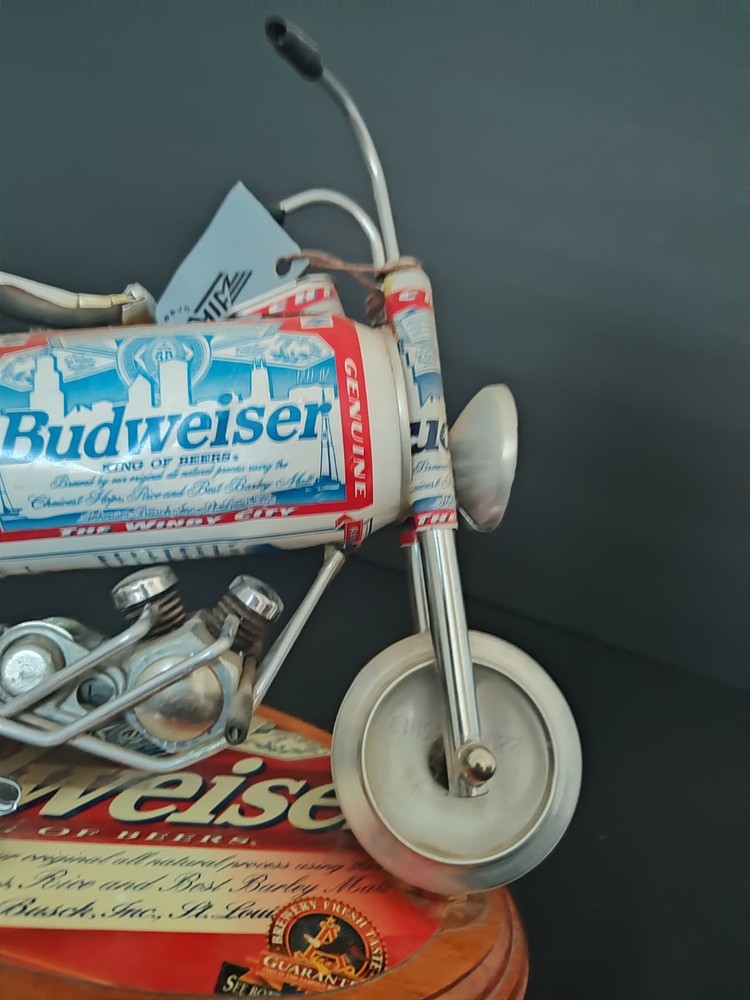 Hand Made Budweiser Can Motorcycle No Two Are Exactly Alike