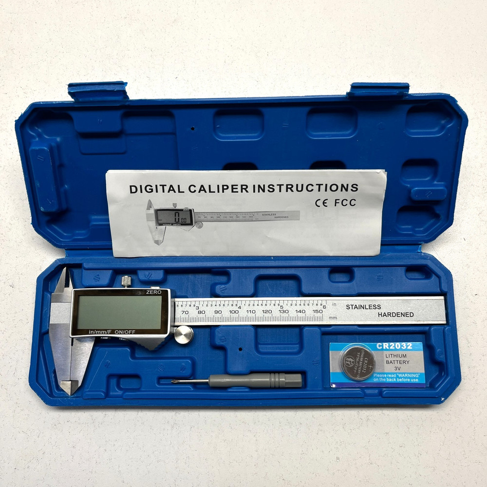 Digital Caliper with LCD Readout and Storage Case