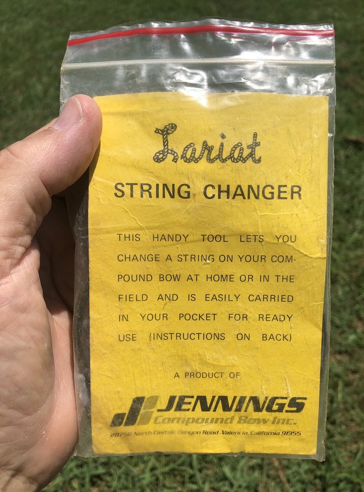 *LARIAT STRING CHANGER* Tool for Jennings Compound Bows NOS Unused in Pack