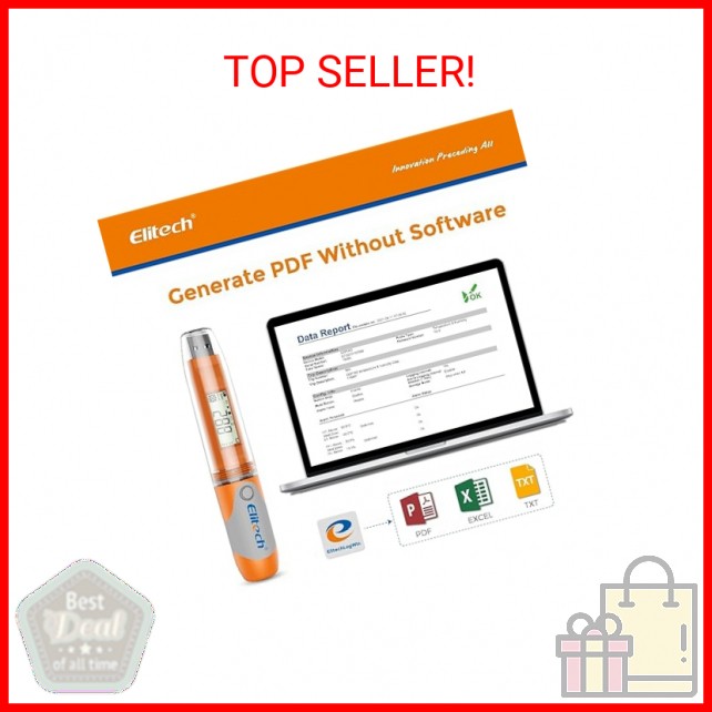 Elitech RC-51 Digital Temperature Data Logger USB Reusable 32000 Points