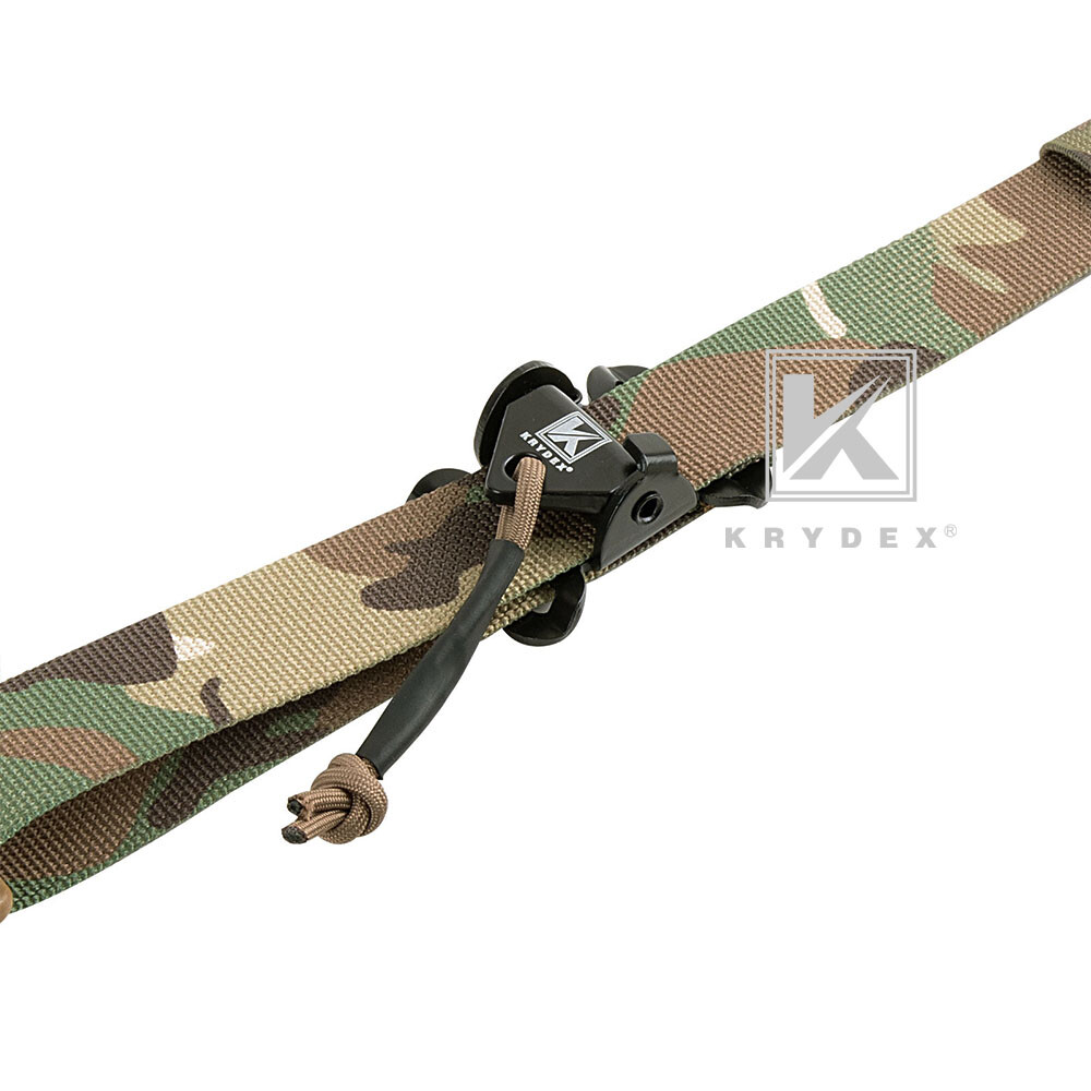 KRYDEX Tactical Sling Modular Slingster Pull Tab Two-Point Sling Adjustable Camo
