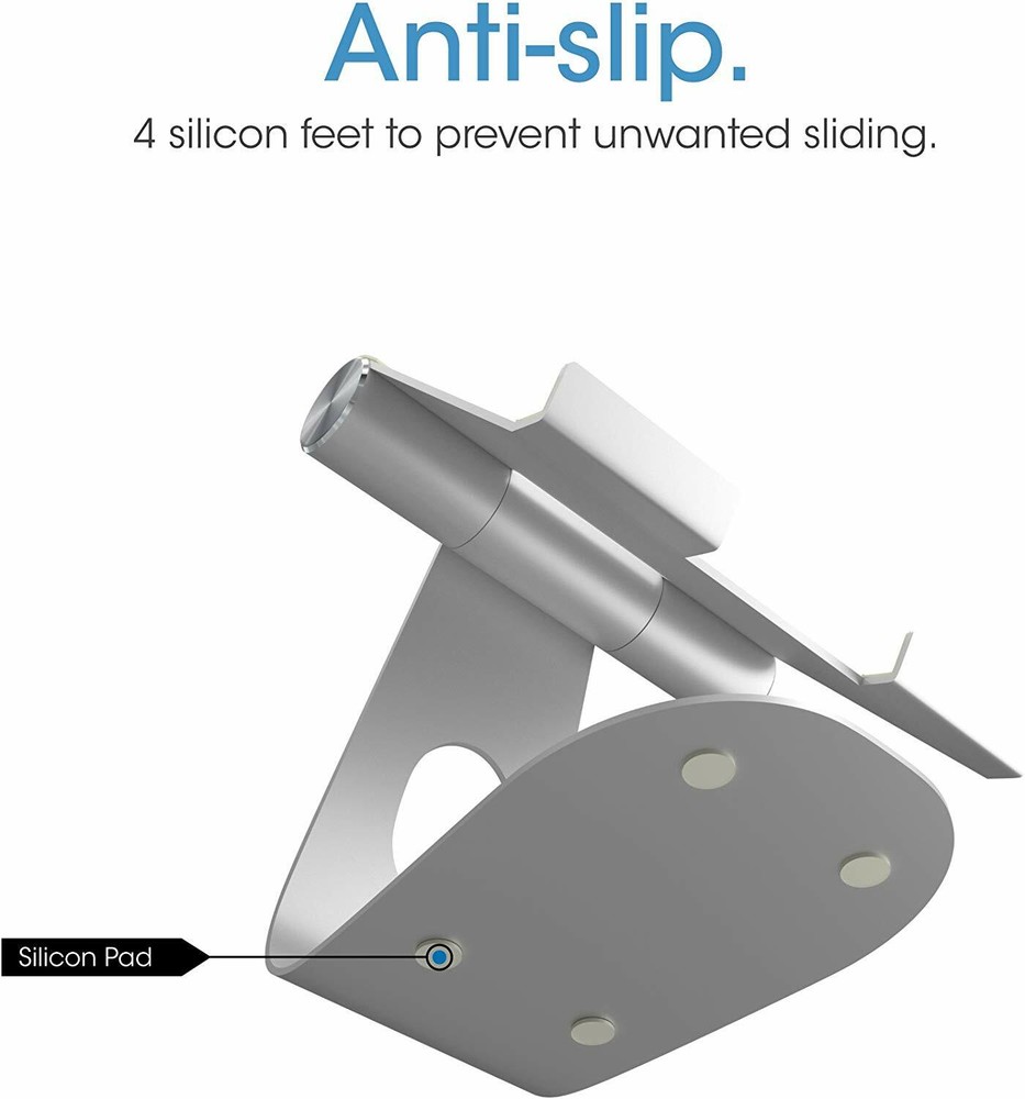 TechMatte Aluminum Adjustable Stand for Nintendo Switch - Silver