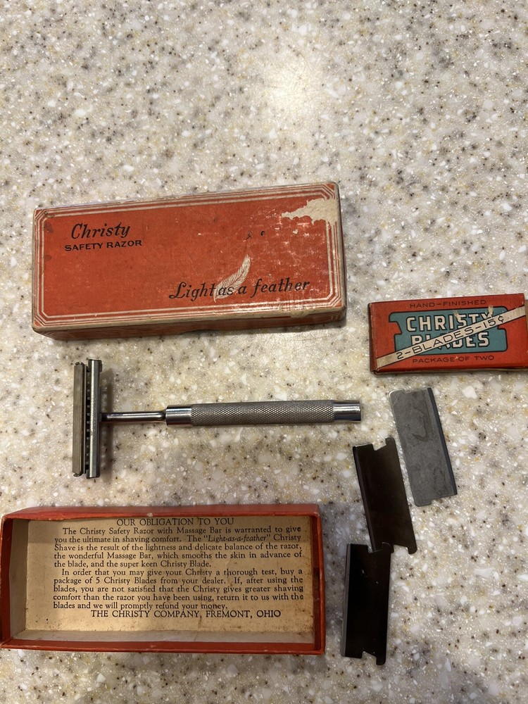 Christy Safety Razor Light as a Feather - Pilot Model