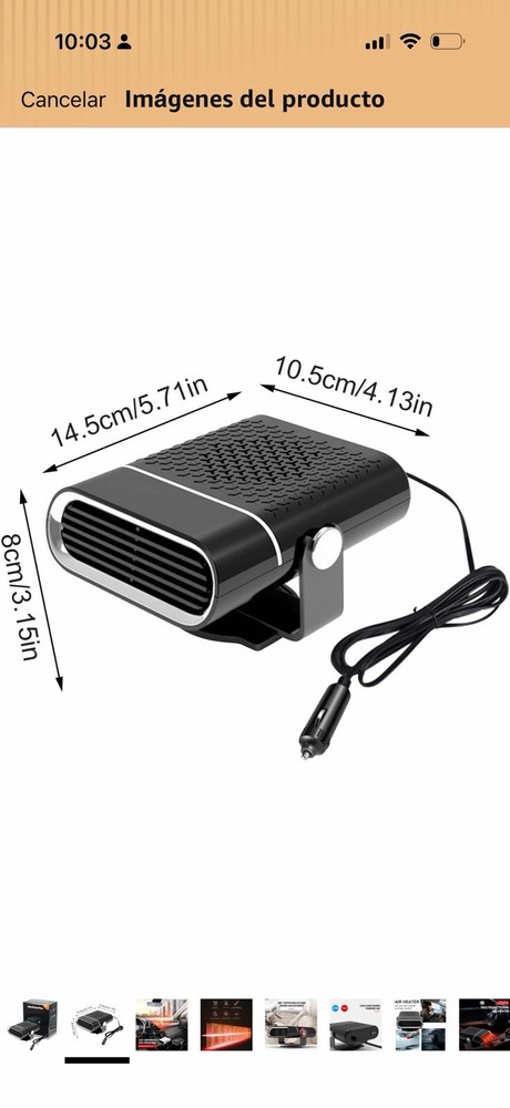 Auto Heater Fan 150 W