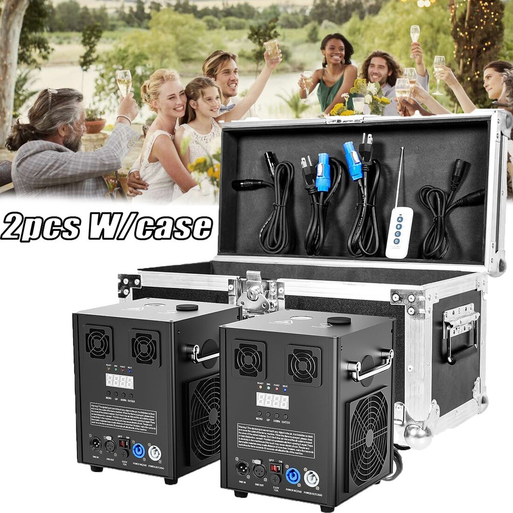 4PCS 700W Cold Spark Machine DMX Firework Stage Effect Wedding with Flight Case