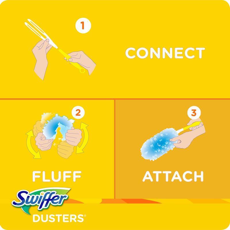 Feather Microfiber Duster Refills 10Ct Lavender Scent Trap Lock Dust Allergens