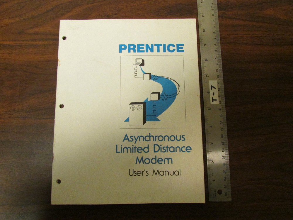 Prentice Asynchronous Limited Distance Modem User Manual 1977 Vintage Computer