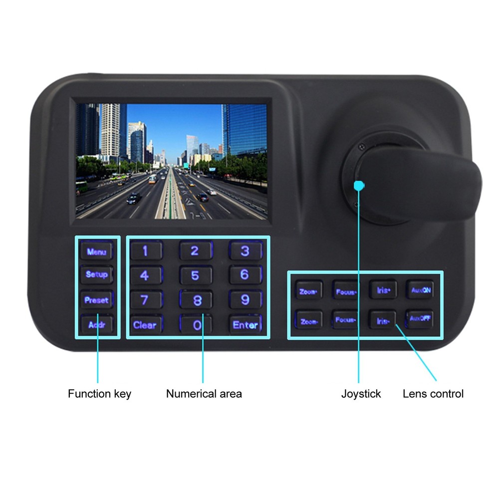 5 Inch HD Display PTZ Camera Controller Easy To Use