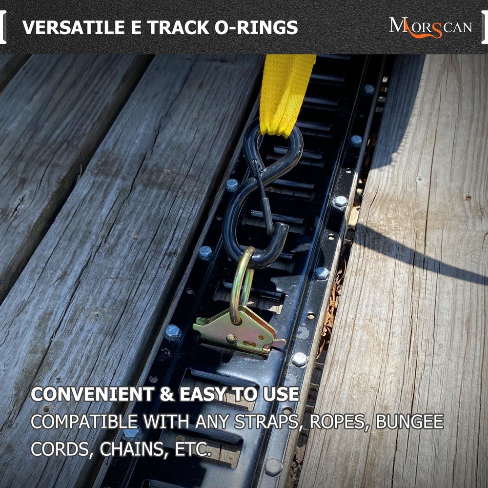 MorScan 10 Pack E-Track O-Rings General 10-Pack, 10-Pack Galvanized