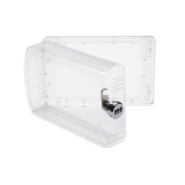 StatGuardPlus Universal Thermostat Guard Clear Changeable with Combination Lock