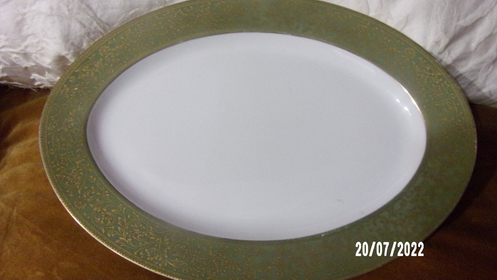 SANGO CHINA 'VERSAILLES' Oval 16" Serving Platter 3632