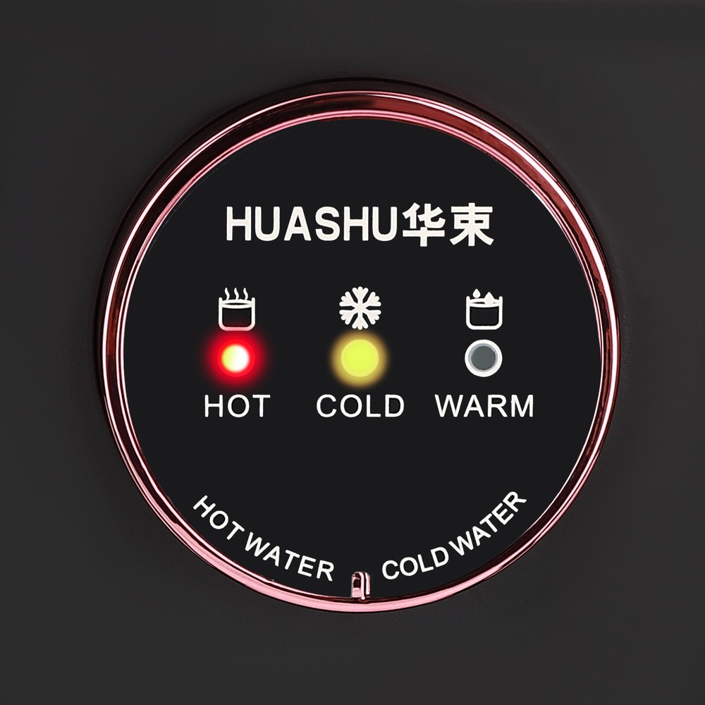 110V Black Hot/Cold Water Countertop Dispenser Top Loading Water Dispenser