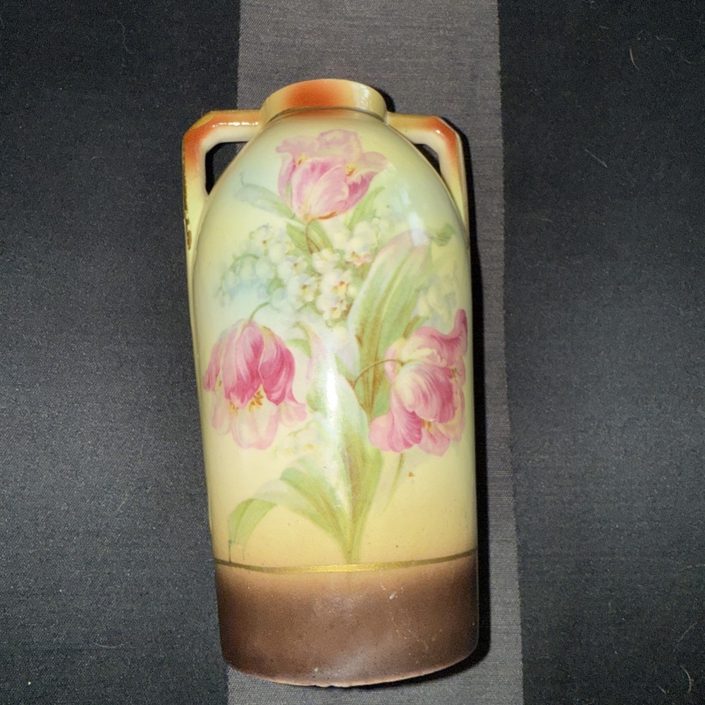 Double Handle Czech Floral Jug Case
