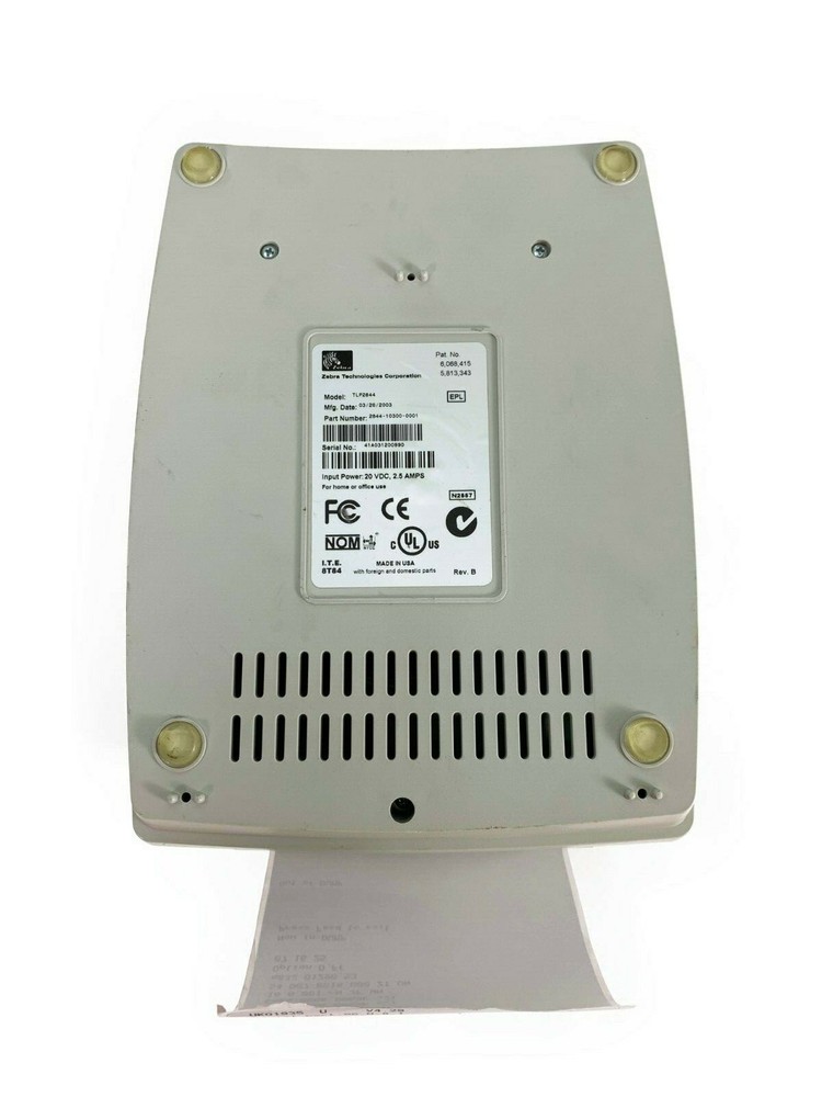 Zebra TLP 2844 Thermal Transfer Barcode Label Printer USB Serial Parallel