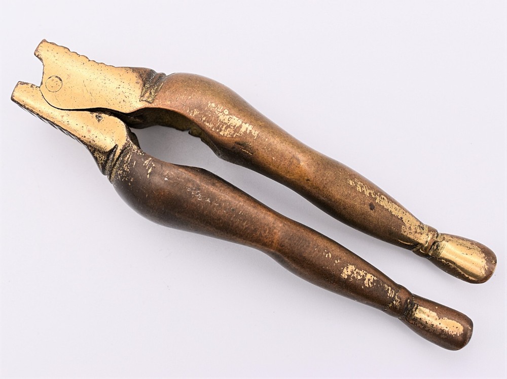 Solid Brass Nutcracker Lady Legs Risque
