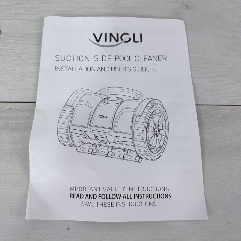 VINGLI Pool Vacuum Cleaner, Suction Side Wall-Climbing Sweeper MISSING PIECES
