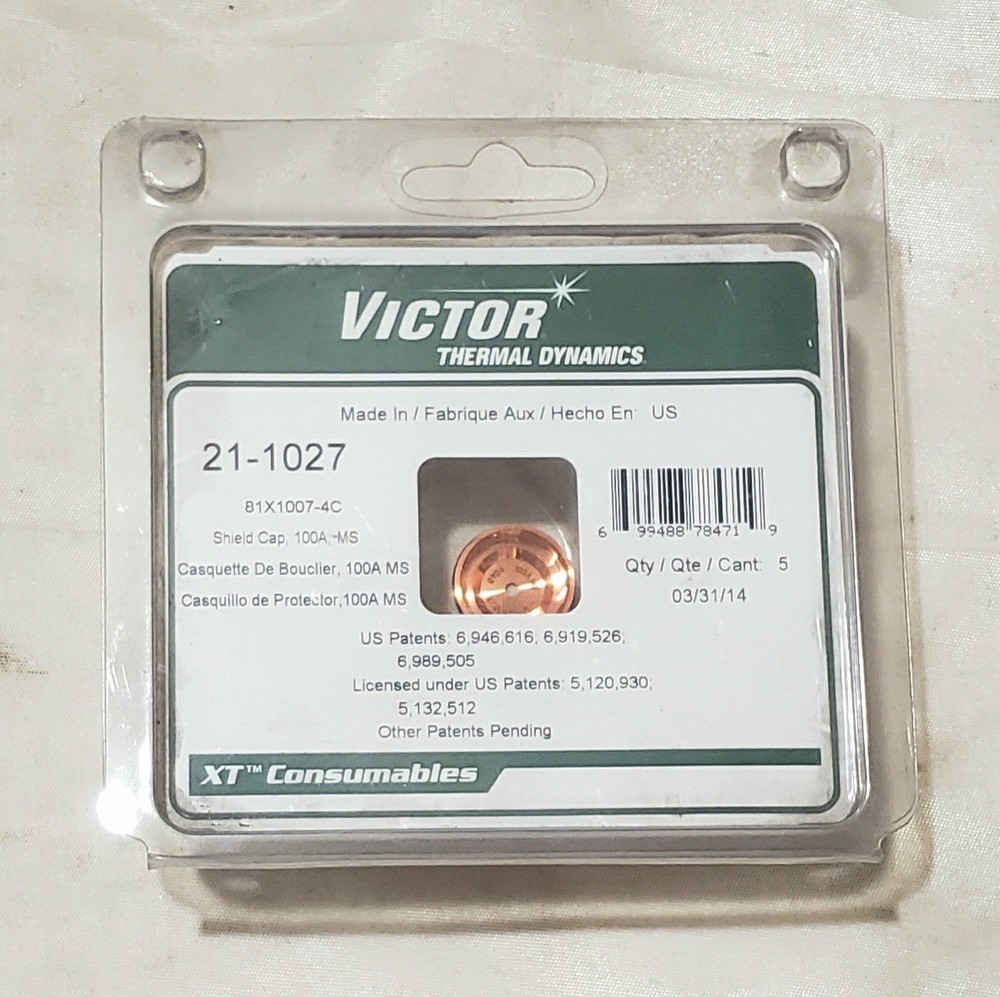 Victor Thermal Dynamics 21-1027 Shield Cap, 100A, MS, 5 pack For Use With XT-300