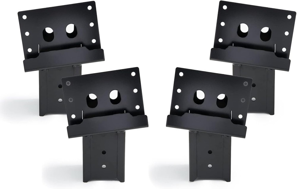 Heavy-Duty Black Brackets for Observation Decks