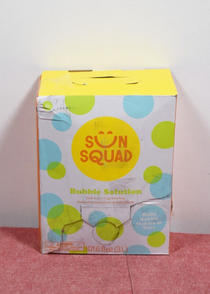 Sun Squad Bubble Solution Cardboard Refill 101.6 fl oz