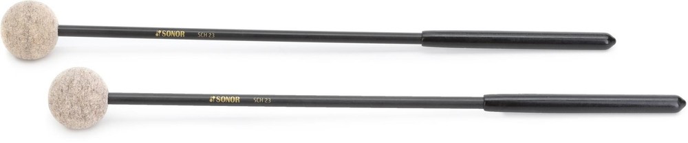 Sonor Orff SCH 23 Felt Xylophone Mallets - Medium Hard (2-pack) Bundle
