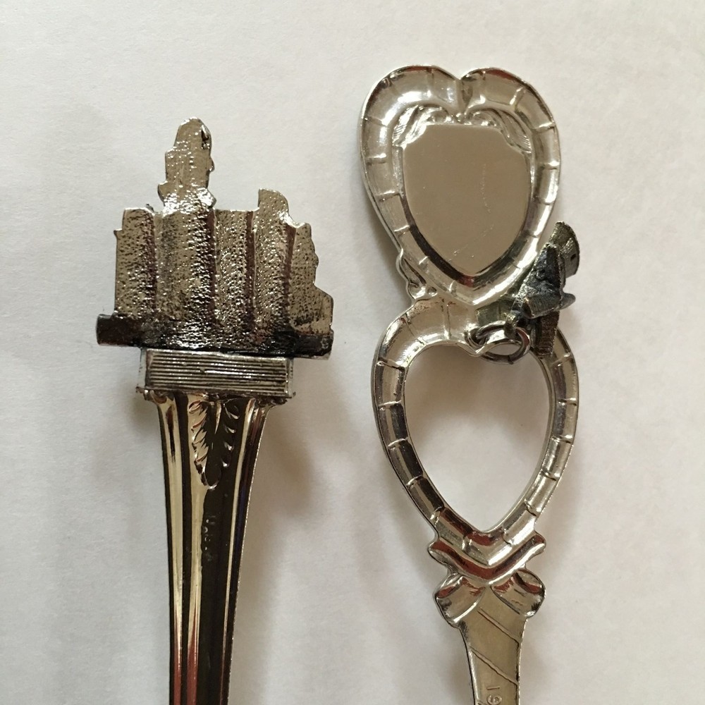 Two Vintage Iowa Souvenir Spoons