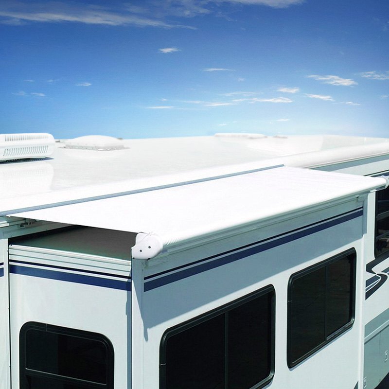 WHITE RV Slideout Topper Awning Fabric Cover Replacement Cut to Fit 67" - 191"