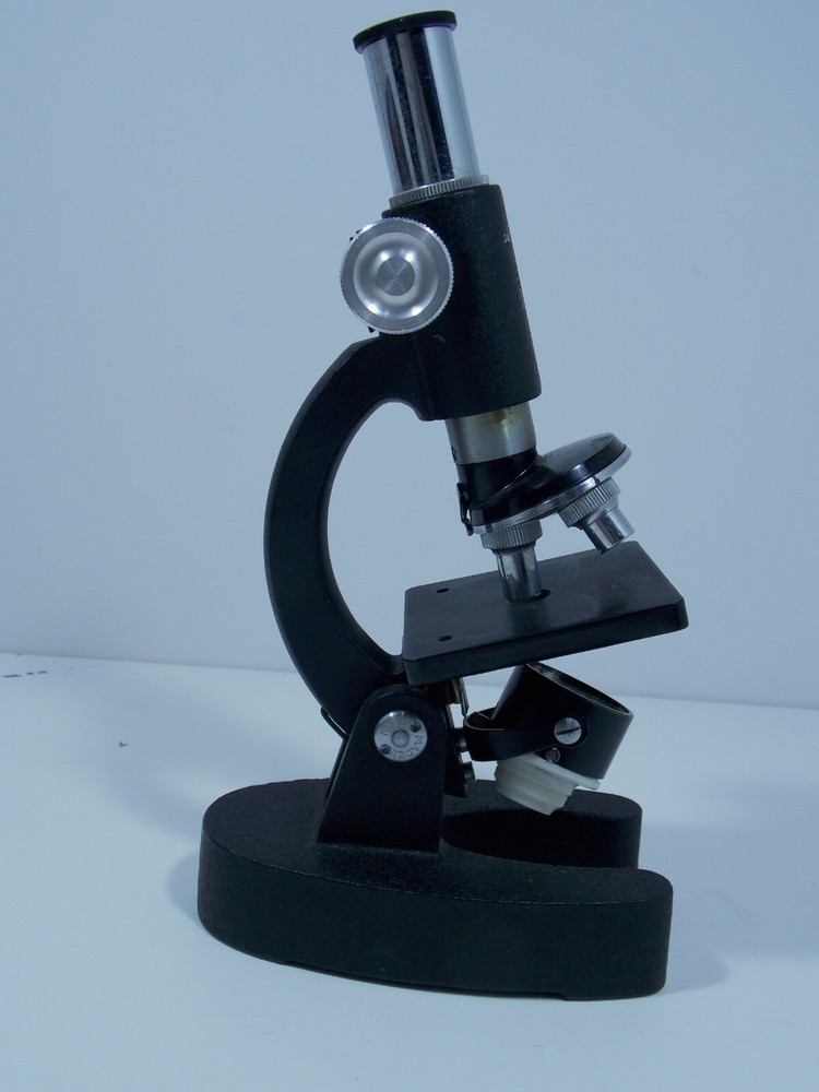 Vintage Sans & Streiffe No. 511 Lighted Microscope with Leather Case & Tools