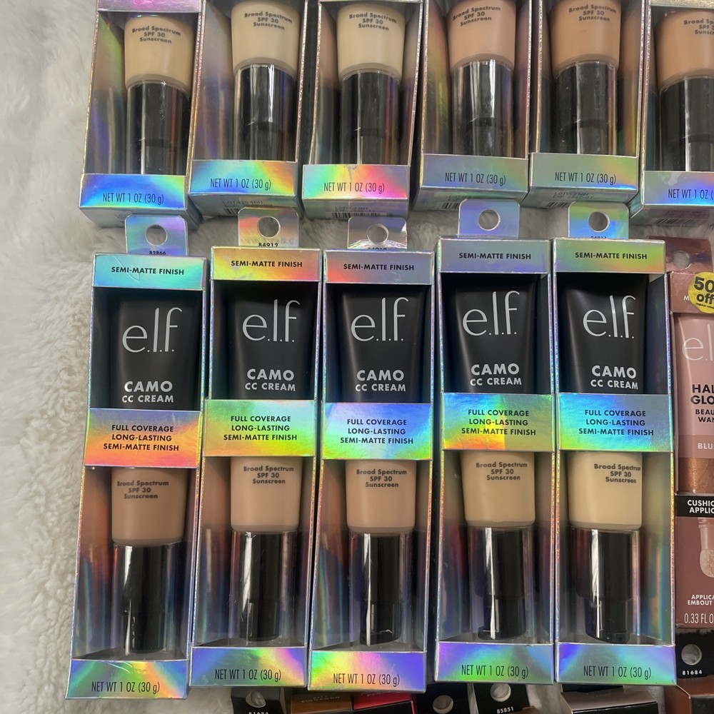 42 Pc Elf Mixed Wholesale Bulk Makeup Lot - Assorted Full Size w Duplicates