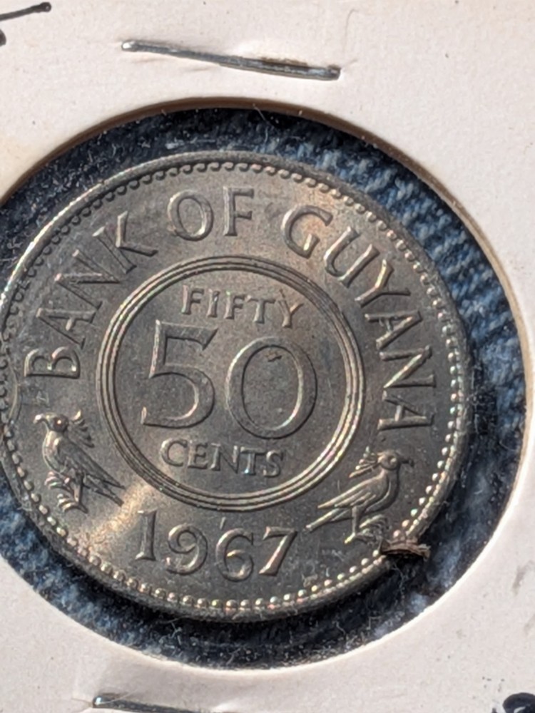 Guyana 50 Cents 1967 Uncirculated