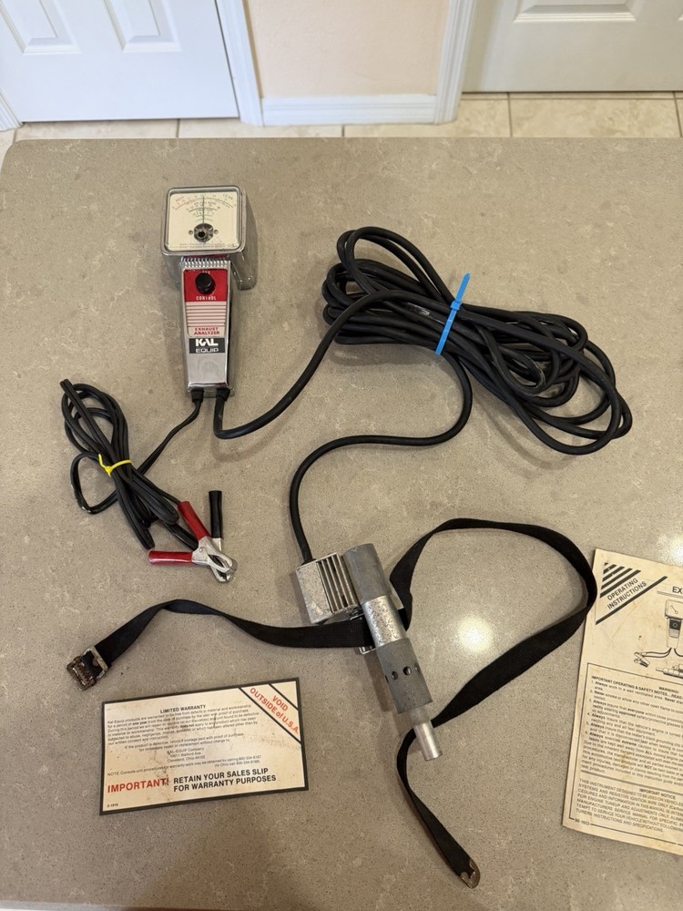 Kal Equip R-89 Portable Exhaust Analyzer - Read Description