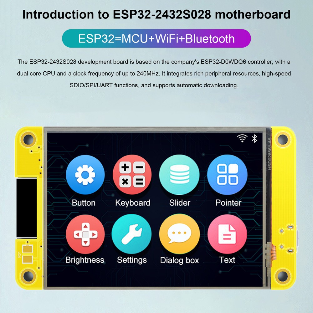 ESP32 Development Board WiFi Bluetooth 2.8inch 240*320 Smart Display TFT ModuleB