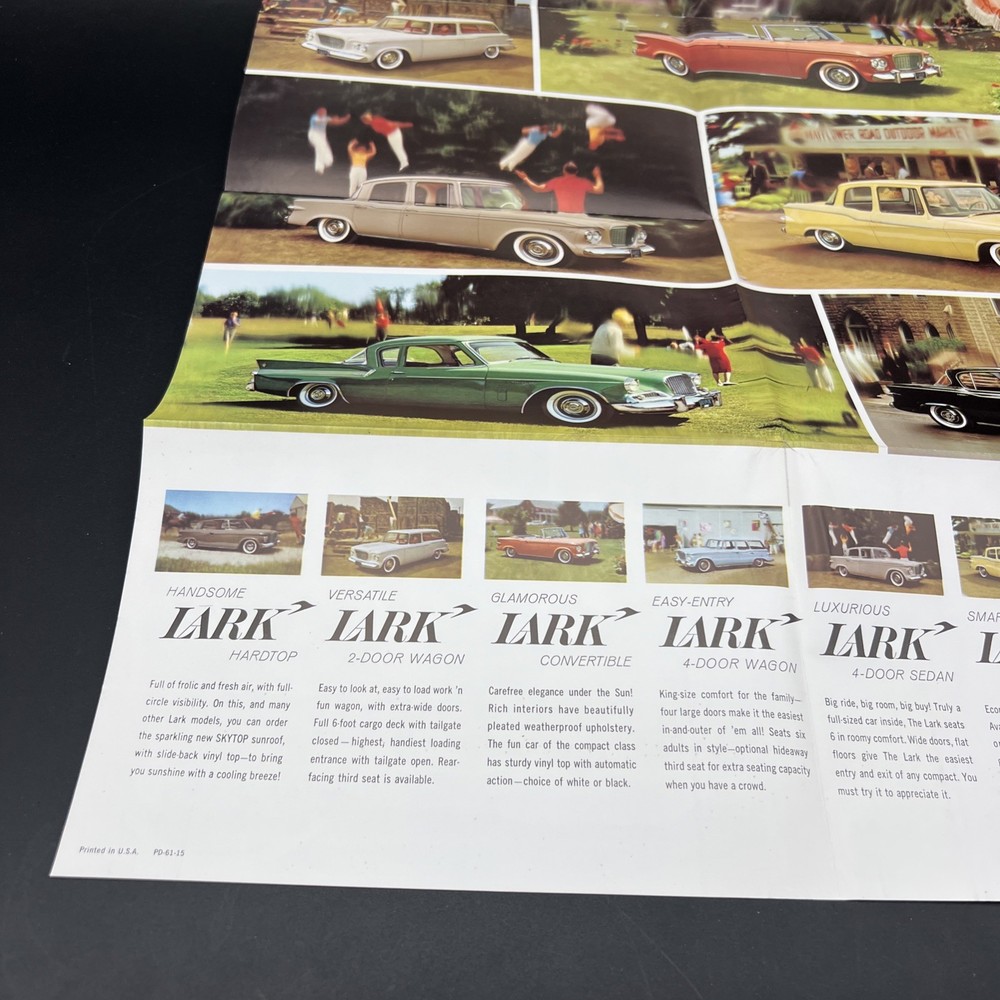 Vtg Original 1961 Studebaker Lark advertising brochure