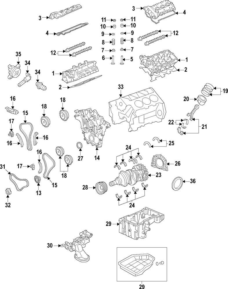 Genuine Hyundai Valve Spring Retainers 22222-3CAA0