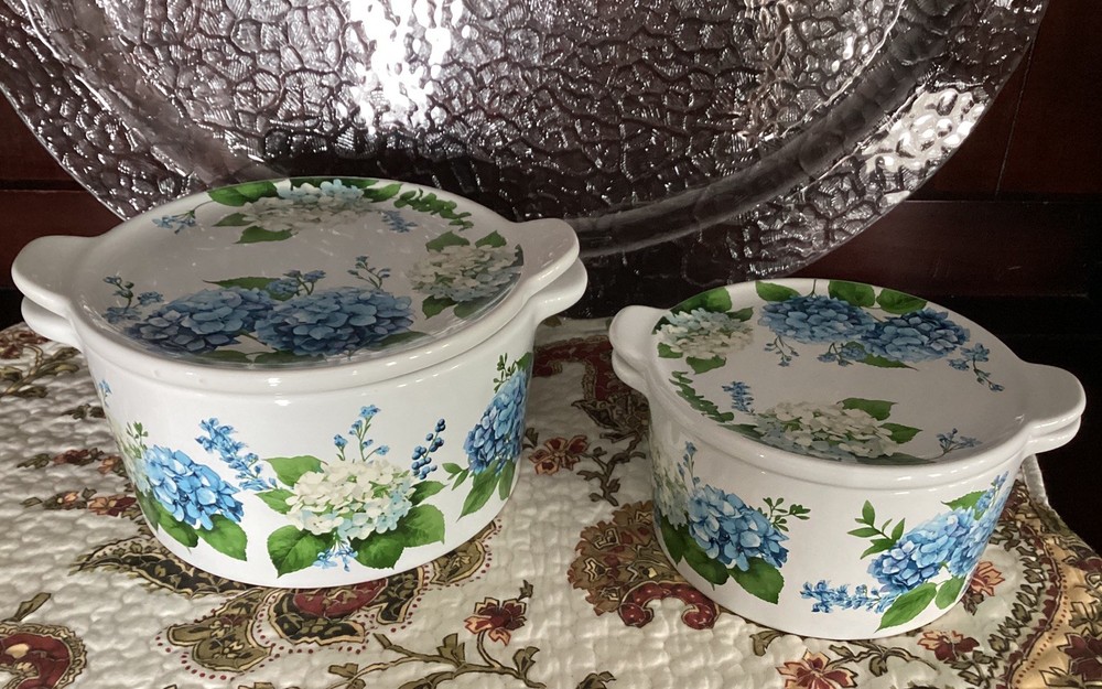 TEMP-TATIONS HYDRANGEA EASTER SPRING GORGEOUS PATTERN 🌱 🐣 HTF TEMPTATIONS