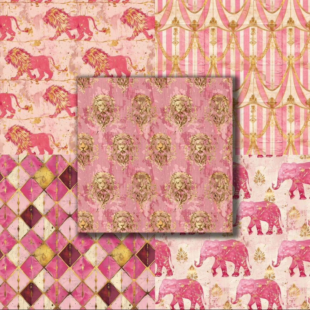 VINTAGE CIRCUS PINK - Paper Pack