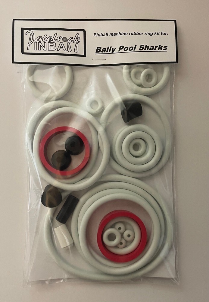 1990 Bally / Midway Pool Sharks Pinball Machine Rubber Ring Kit
