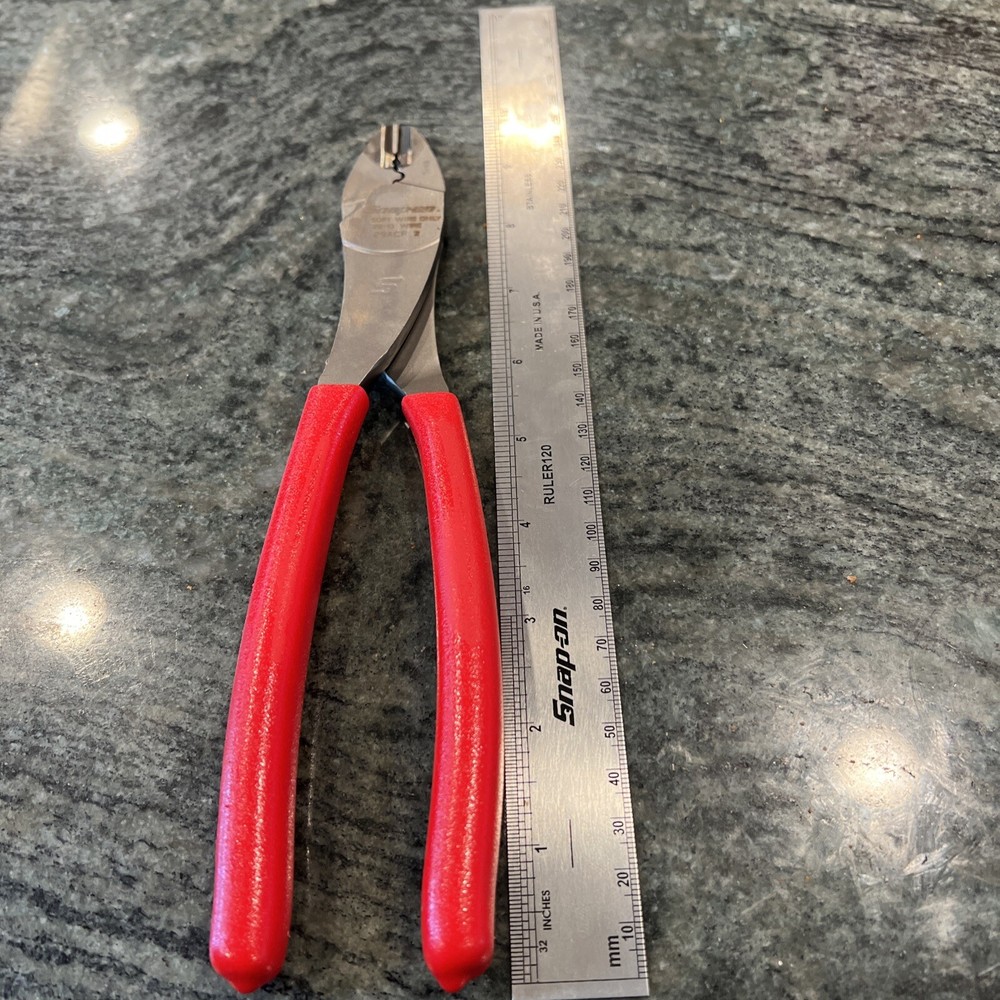 Snap-on 29acf  9" wire terminal crimping tool 29acf red