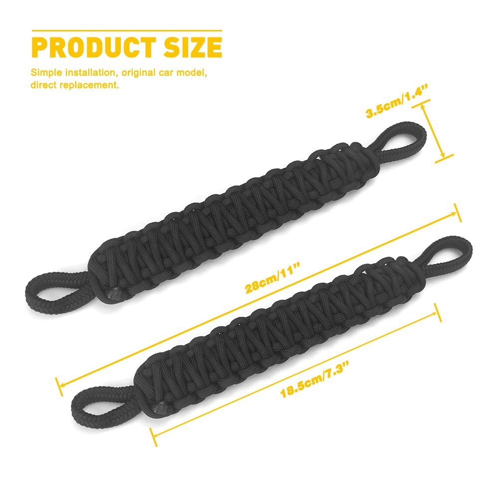 For 1976-2021 Jeep Wrangler Door Limiting Strap Door Stop Adjustable Replacement